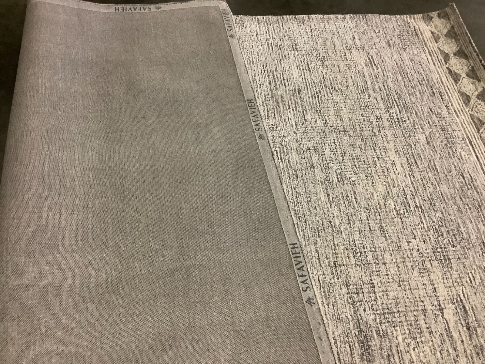 IVORY / GREY 6' X 9' Back Stain Rug, Reduced Price 1172665764 ABT349F-6 gallery