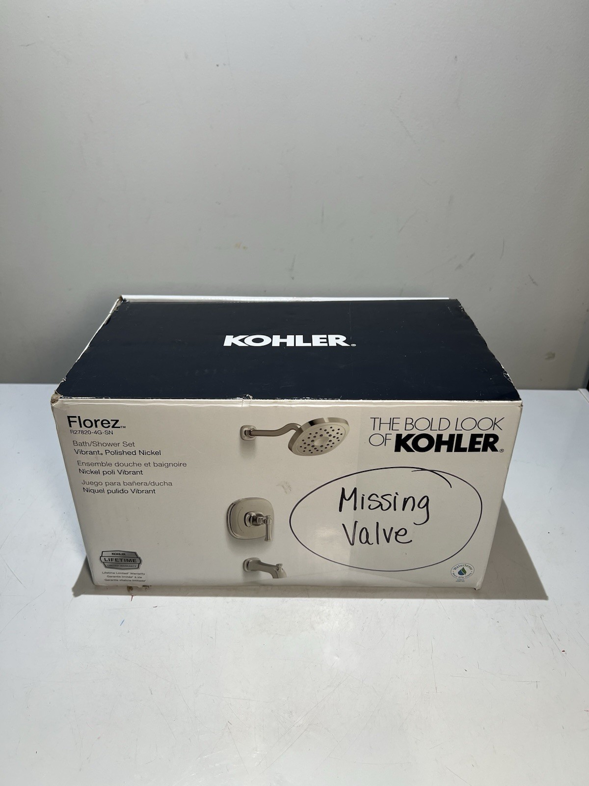 Kohler Florez Bath Shower Set Polished Nickel NO VALVE R27820-4G-SN #904. Parts gallery