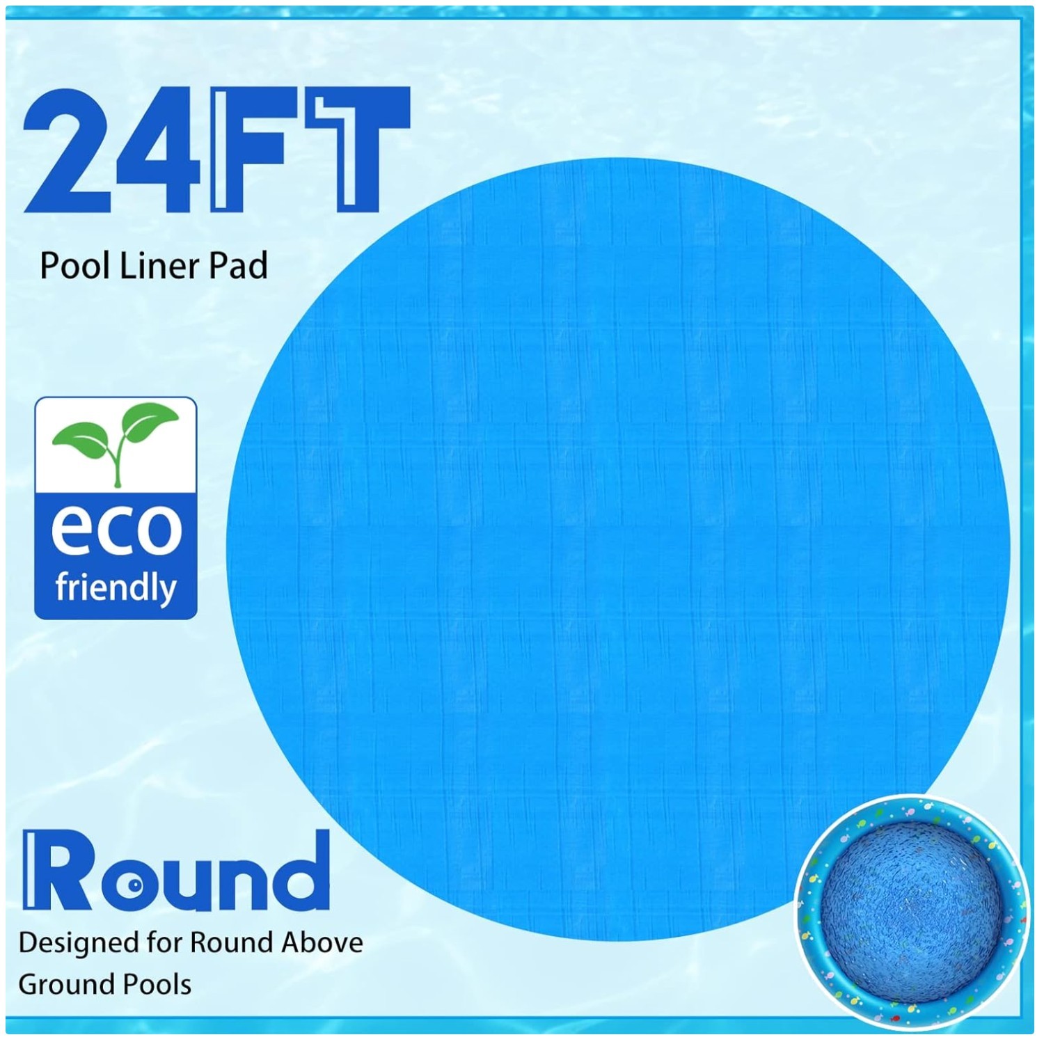 24ft Pool Ground Cloth - Protect Liner from Punctures gallery