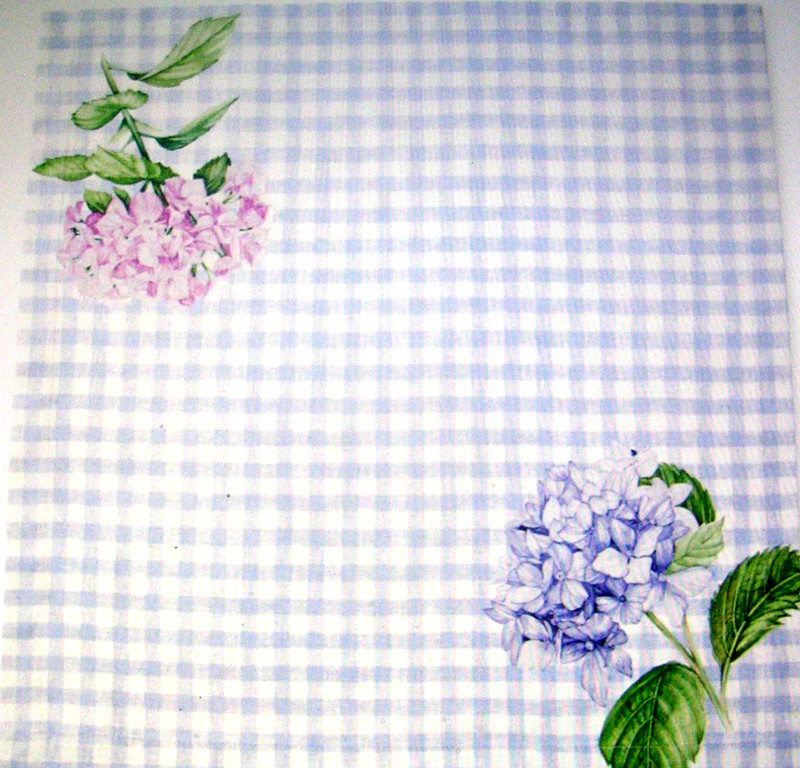WILLIAMS SONOMA HYDRANGEA GINGHAM NAPKINS 100% COTTON TWILL SET OF 4 FOUR NWTAG gallery
