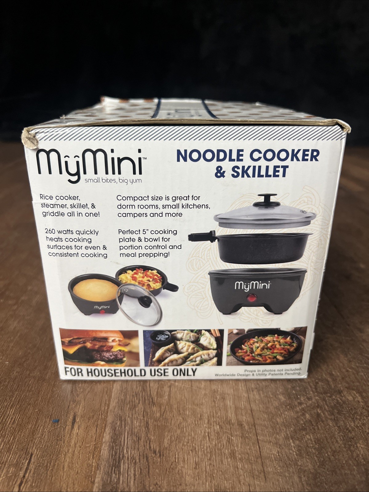 MY MINI NOODLE COOKER & SKILLET Blackberry 5" skillet 260 Watts Non-Stick gallery