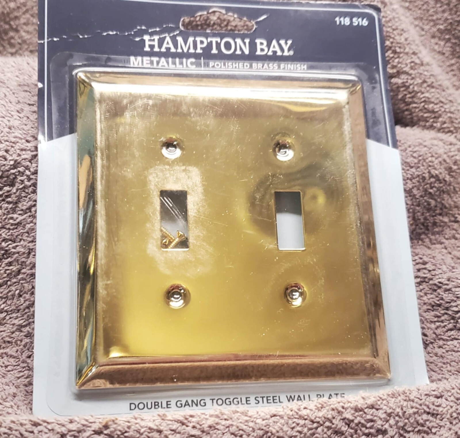 Hampton Bay Metallic POLISHED BRASS - Outlet Cover, Toggle or Rocker Wall Plates gallery