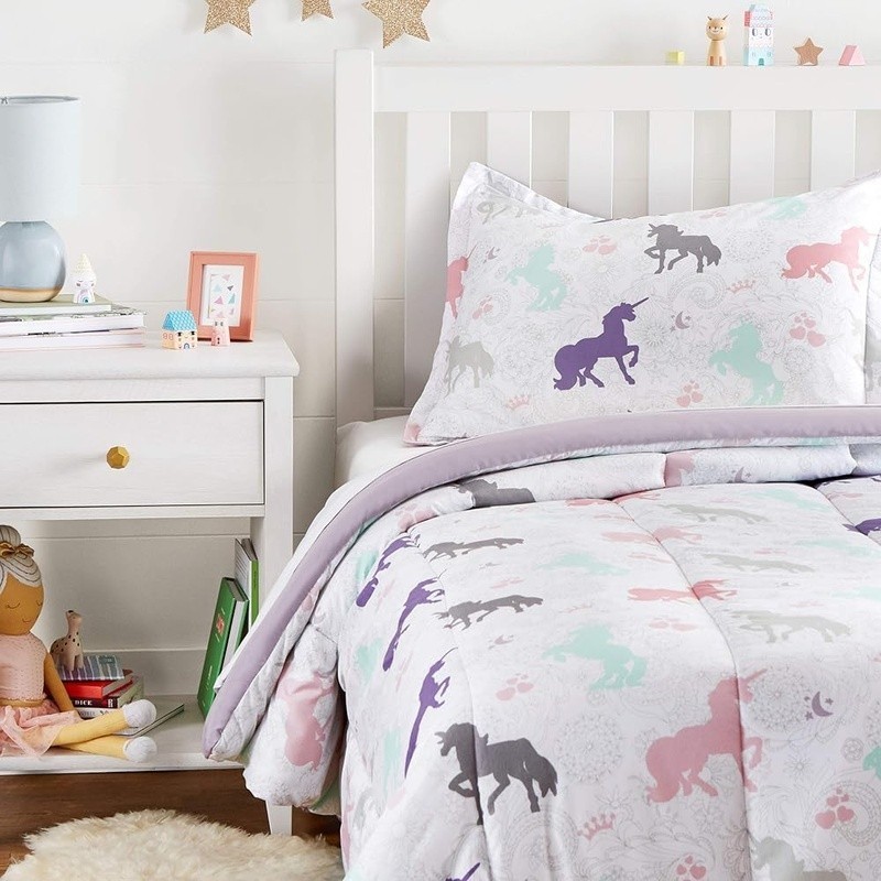 Twin Comforter Set Soft Microfiber Plush Filling Includes Sham Perfect Kids Room gallery