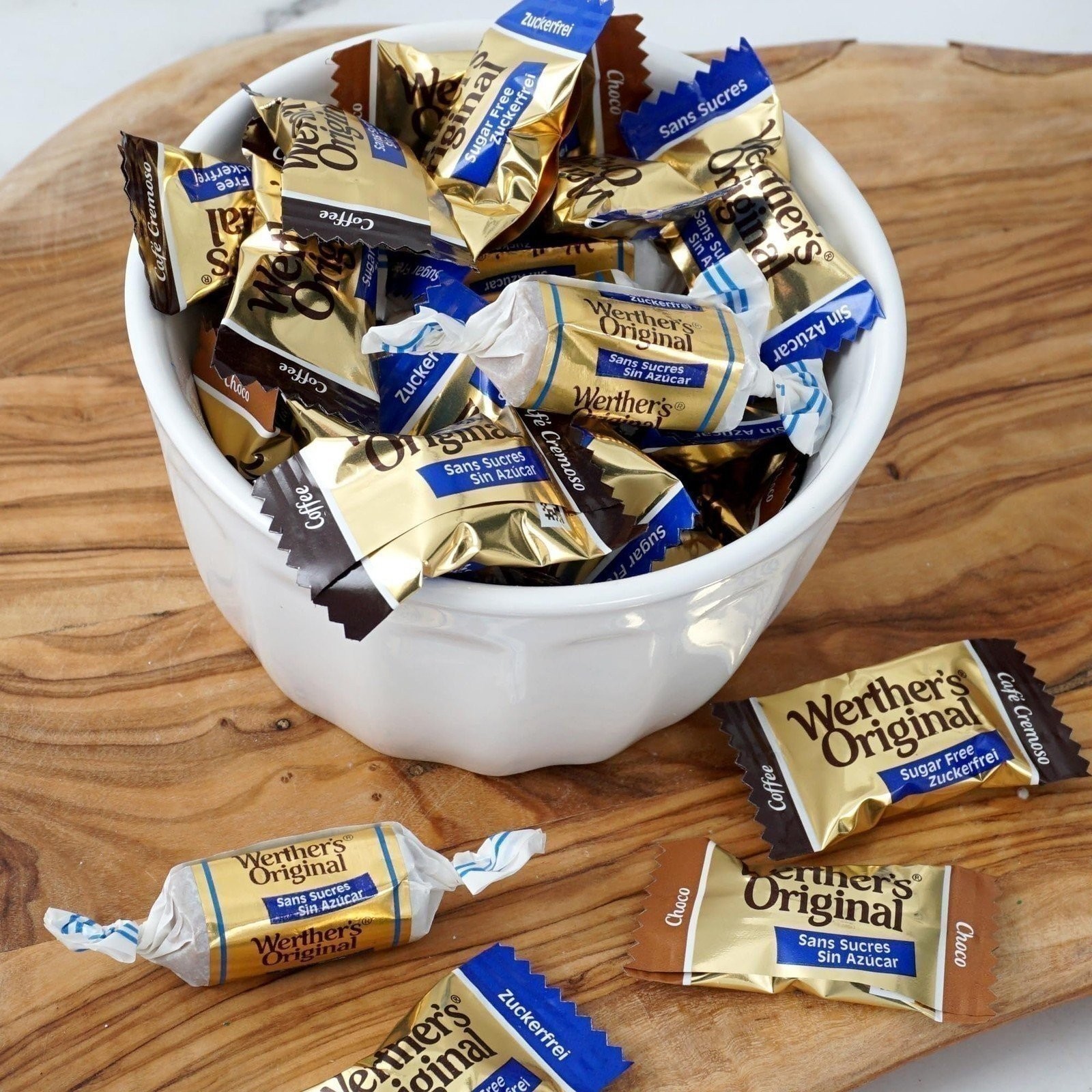 Werthers Sugar Free Hard & Chewy Assorted Caramels, 8 Ounce Bulk Bag, 4... gallery