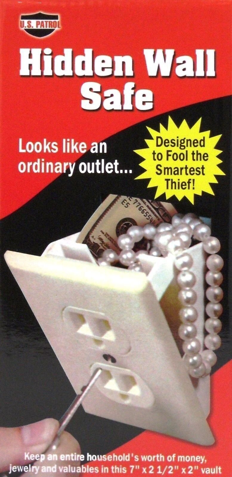 Hidden Wall Safe Security Electrical Outlet Keys Vault Secret Hide Valuables NEW gallery