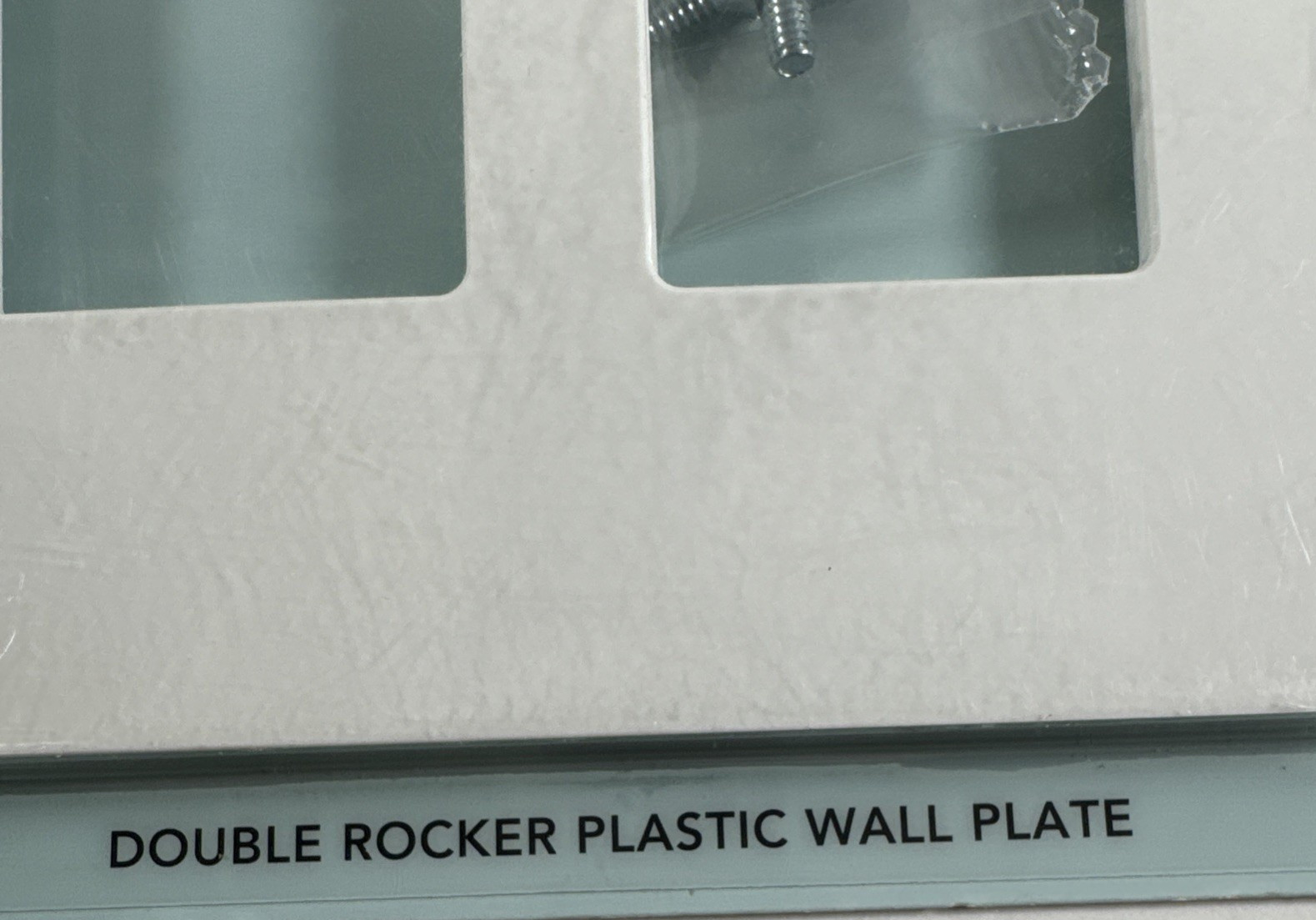 NEW Hampton Bay Maple Hill No Visible Screws PLASTIC Wall Plate DOUBLE ROCKER gallery