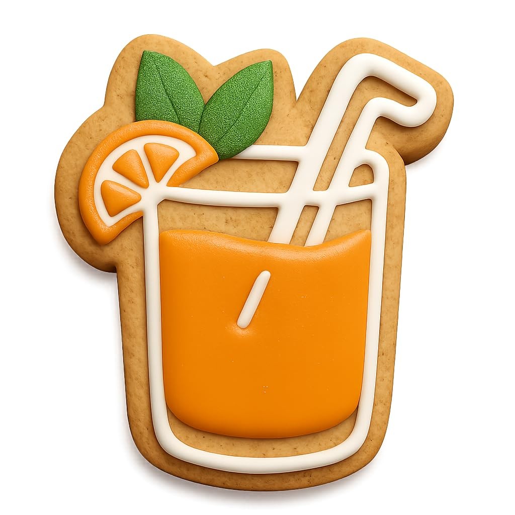 Coconut Mojito Cookie Cutter & Stamp, Fondant & Clay - 4x3.4 gallery