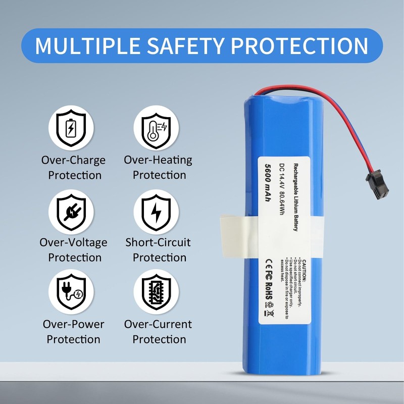 NR18650 M26-4S2P Battery Replacement for Lydsto R1, Proscenic M7 Pro, Proscen... gallery