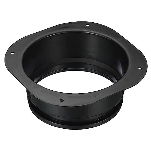 6" Duct Connector Flange Dryer Vent Wall Plate Square to Round Straight Ducti... gallery