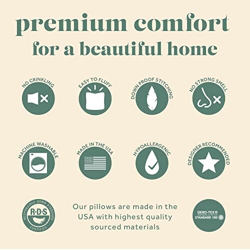 ComfyDown Premium Feather and Down ComfyPlush Supportive Bed Pillow for Sleeping gallery
