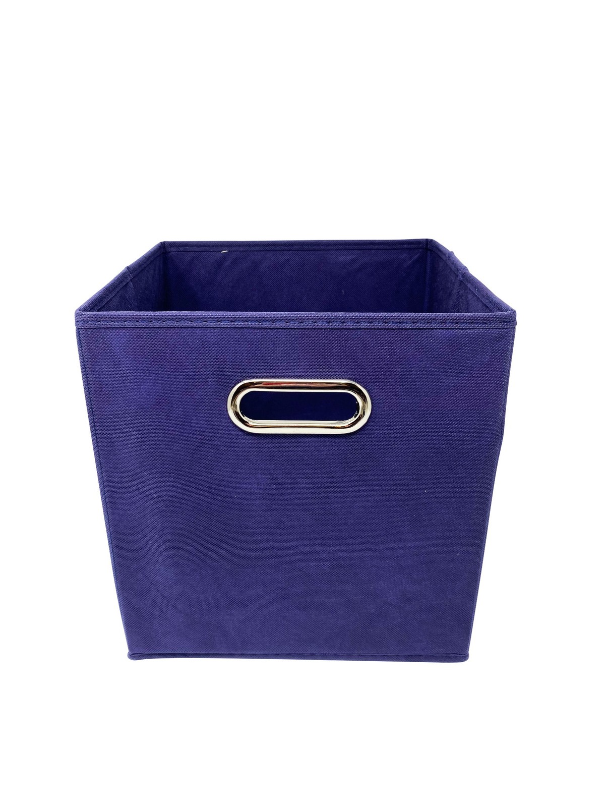 Blue 10" 6 pcs Fabric Storage Bins Box Cube Basket Container Metal Handle gallery