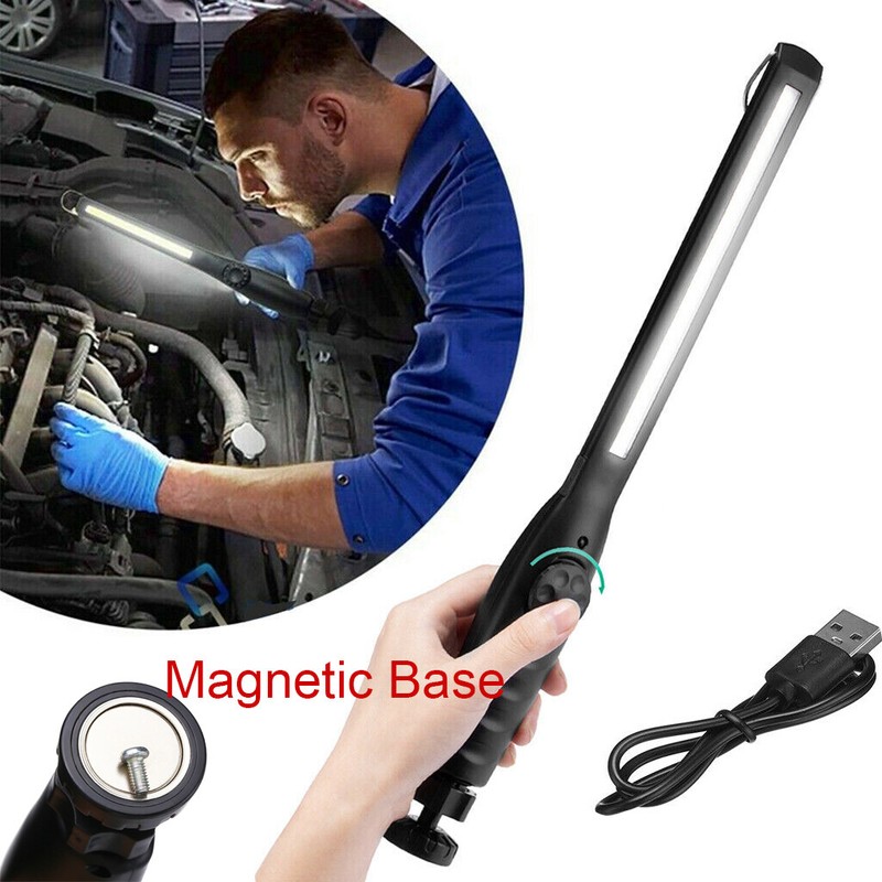 2pcs Rechargeable LED Slim Work Light Mechanic Flashlight Lamp Bar Camping Torch gallery