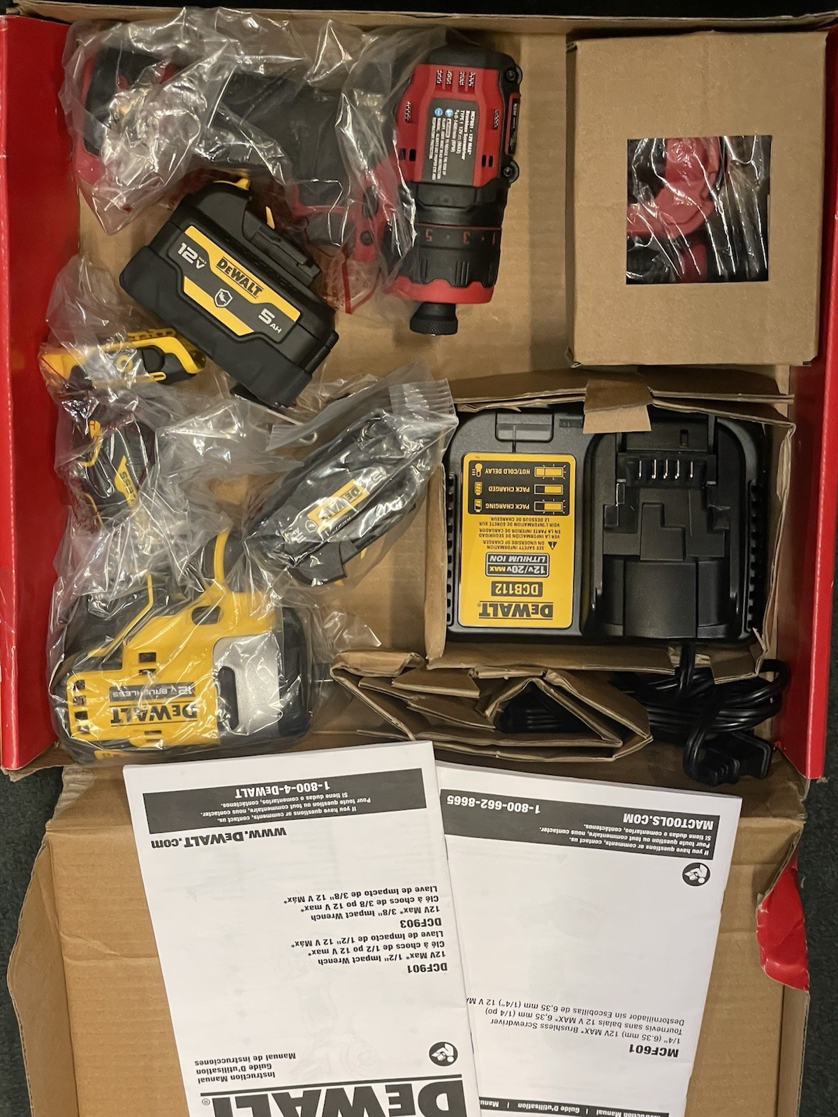 MAC Tools & DEWALT 3 Tool Combo Kit MCF601 & DCF903 Impact 12V Max MCK314GJ1G1 gallery