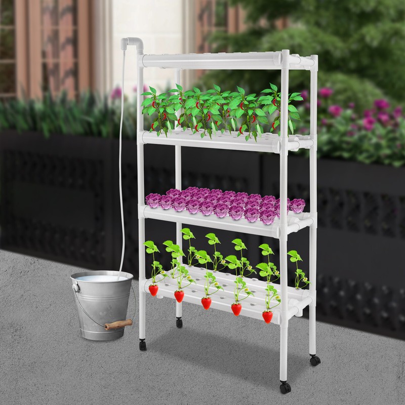 4-Tiers Growing Baskets Sets Hydroponic Grow Kit Hydroponic Planting Equipment gallery