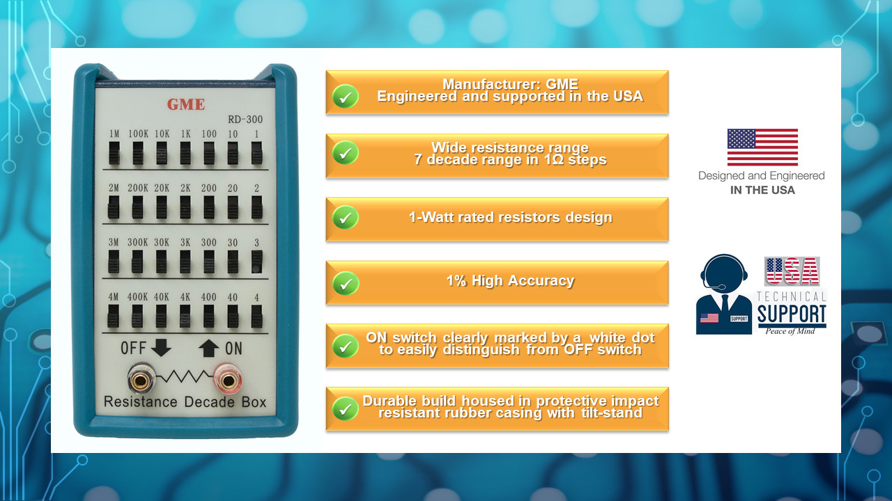 7 decade 1W Resistance Box Resistor Substitution ✔0~11,111,110 Ohm✔USA Warranty✔ gallery