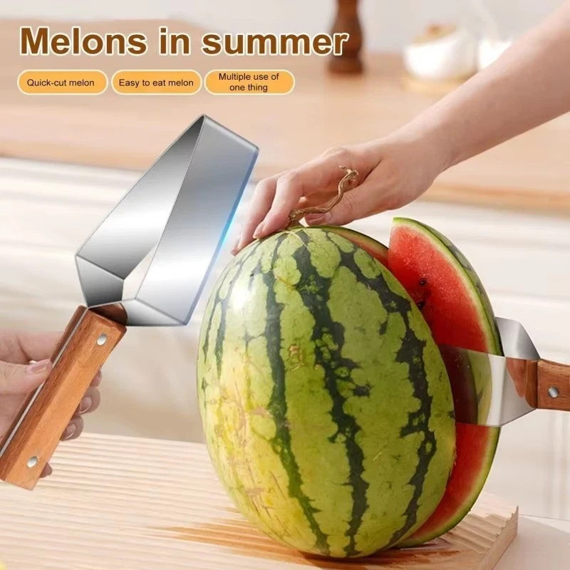 Stainless Steel Watermelon Slicer, New Triangle Watermelon Cutter, Stainles gallery