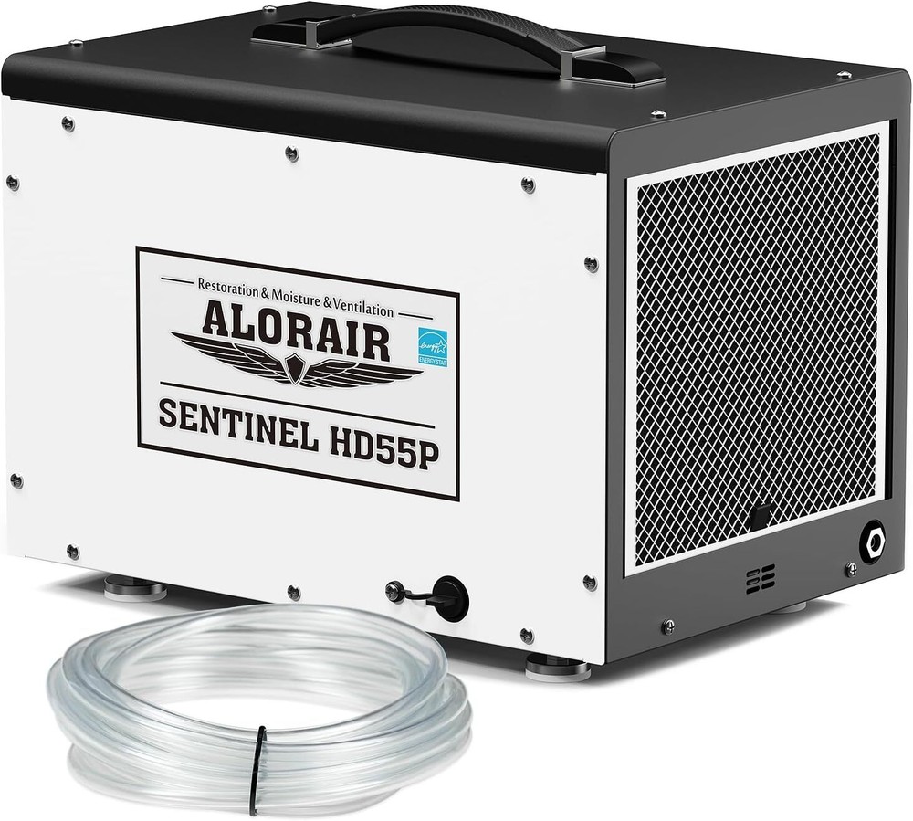 ALORAIR Crawl Space Dehumidifiers SentinelHD55P white + 3pcs Accessories Package