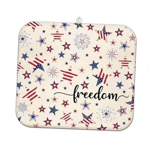 4th of July Dish Drying Mat for Kitchen 16" x 18" Independence Day gallery