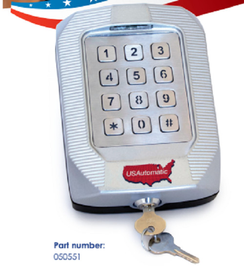 US Automatic 050551 Premium Wireless Keypad Rugged Die-Cast Locking Aluminum gallery