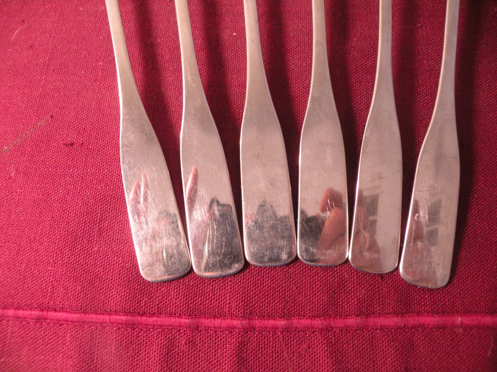 Set Of 6 Oneida Community CIMARRON Stainless Iced Teaspoons 7 1/2" gallery