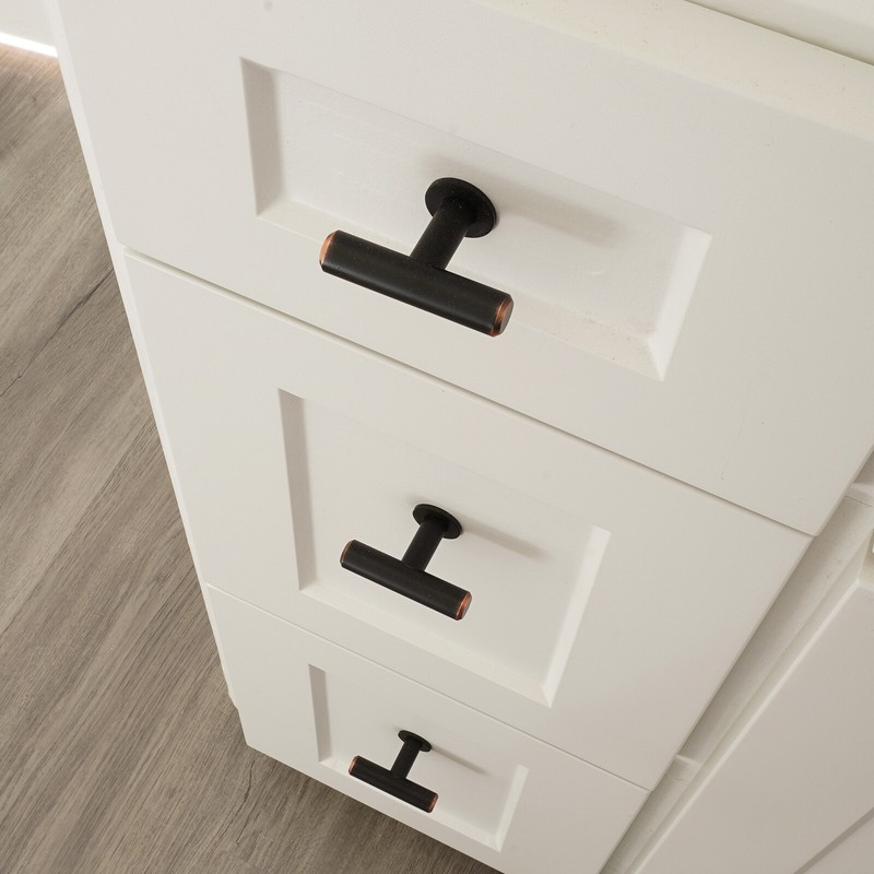 Solid Oil Rubbed Bronze Modern Cabinet Handles Pulls Kitchen Hardware Stainless gallery