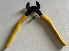 Drop Forged 8″ Spring Loaded Tile Nippers w/Yellow Vinyl Coated Handles