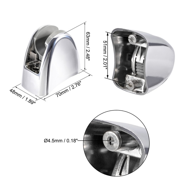 Shower Head Holder Adjustable ABS Wall Mount Handheld Shower Bracket Silver Tone gallery