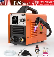 HITBOX 45A Non-HF Pilot Arc Plasma Cutter Dual Voltage Non-Touch for Home DIY US