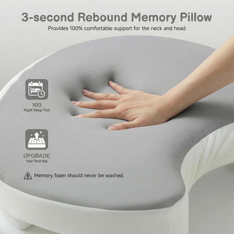 Side Sleeper Pillow with Arm Hole for Shoulder Neck Pain Relief, Ergonomic Arm P gallery