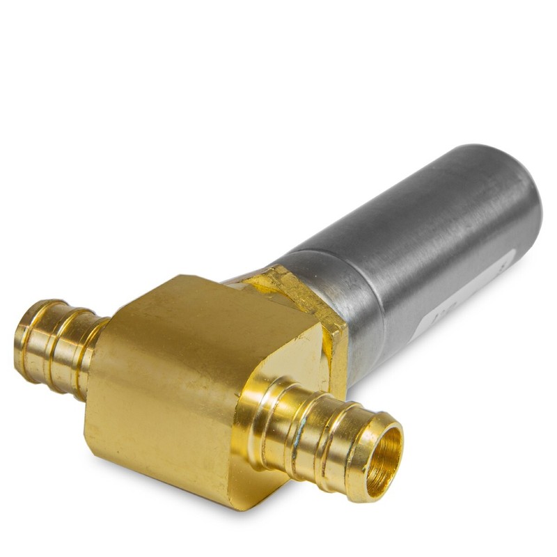 EFIELD 1/2" Pex Crimp Connection Tee Water Stainless Steel Hammer Arrestor gallery