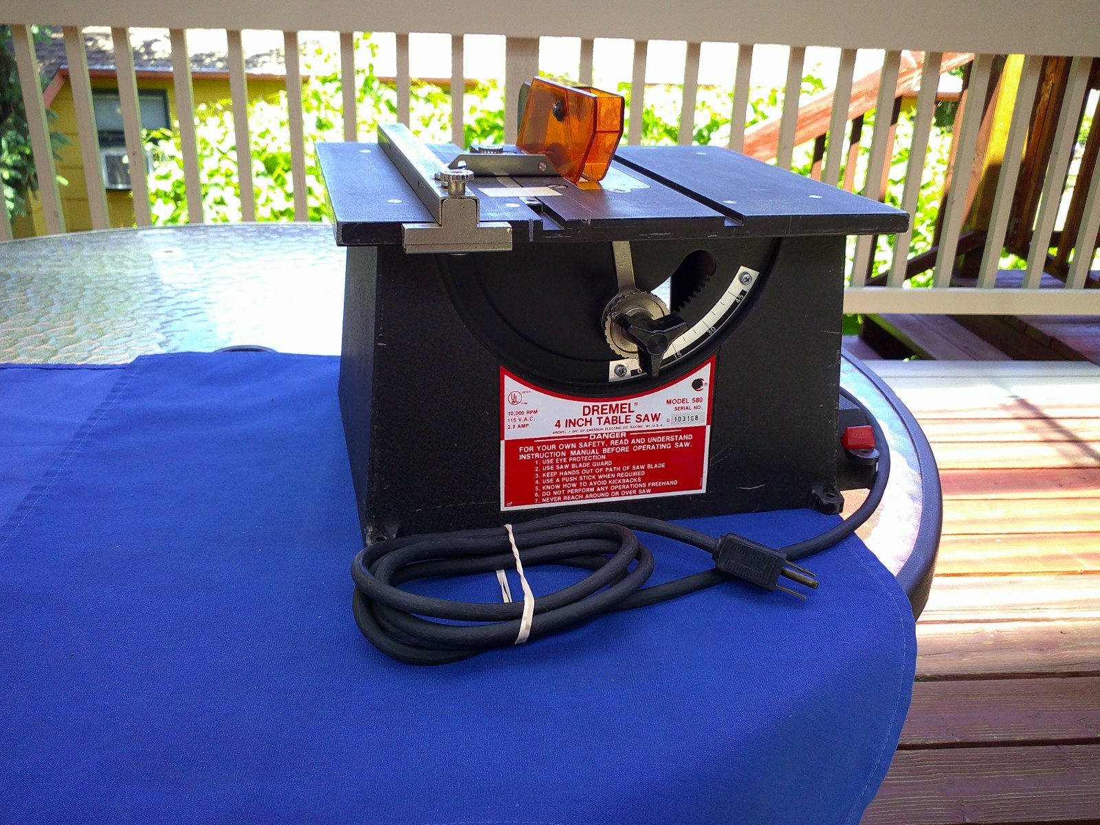 Vtg Dremel Table Saw Model 580 4" Hobby Craft Wood working gallery