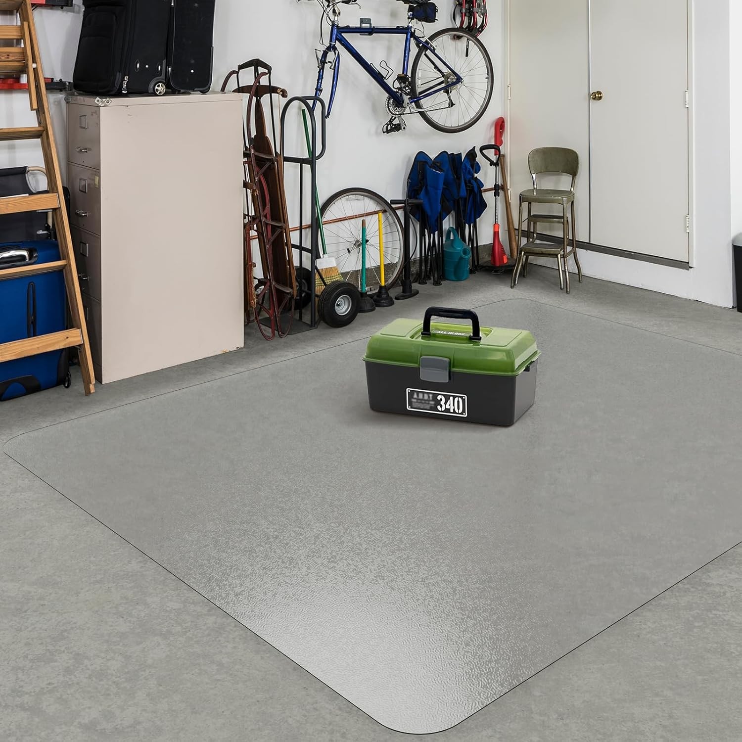 Clear Plastic Floor Mat 6x9ft Waterproof Non Slip gallery