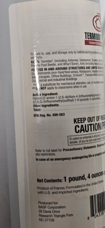 BASF Termidor Foam Termiticide Insecticide 20oz Termite Ant EPA 499-563 gallery