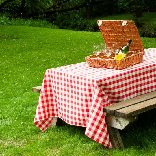60x102 in. Rect Polyester Tablecloth Gingham Checkered Party Picnic Restaurant gallery