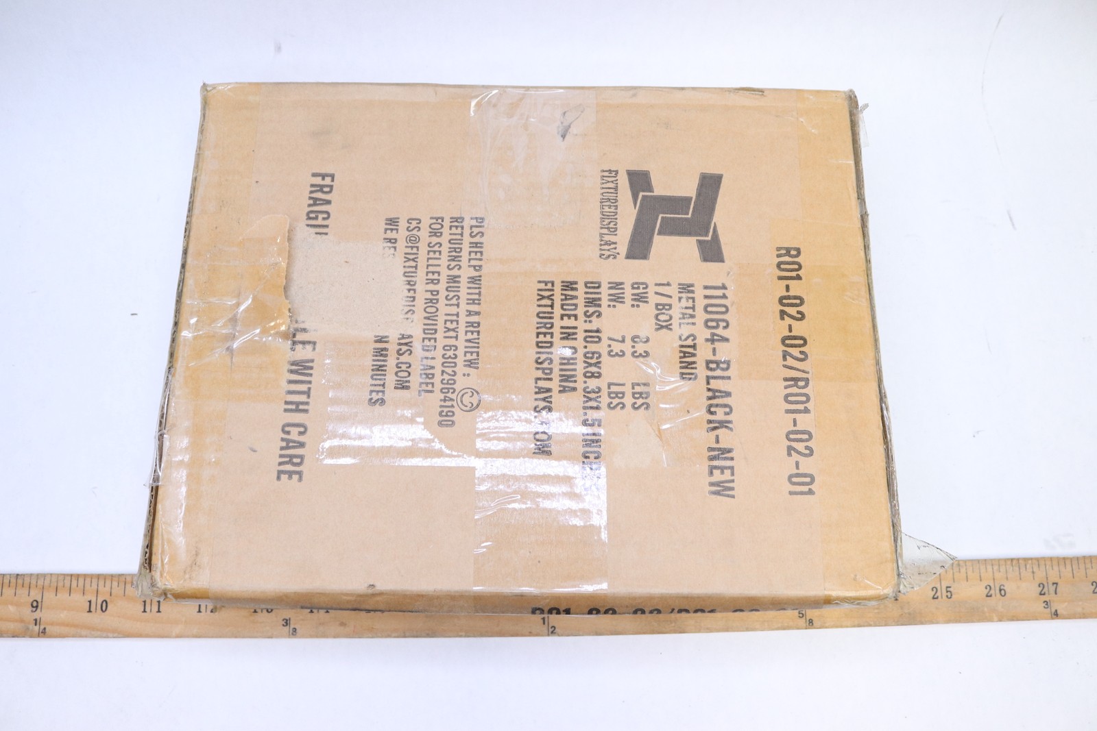FixtureDisplays Metal Ballot Box/Donation Box with Stand 11064-BLACK-NEW gallery