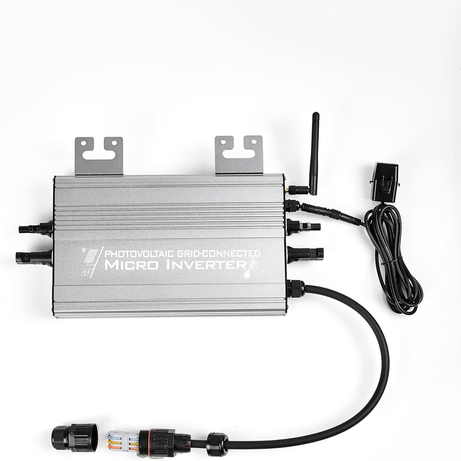 1250W Micro Grid-Tie Solar Inverter UDM-GS WiFi App Control 20-60V PV 36V/48V-OB gallery