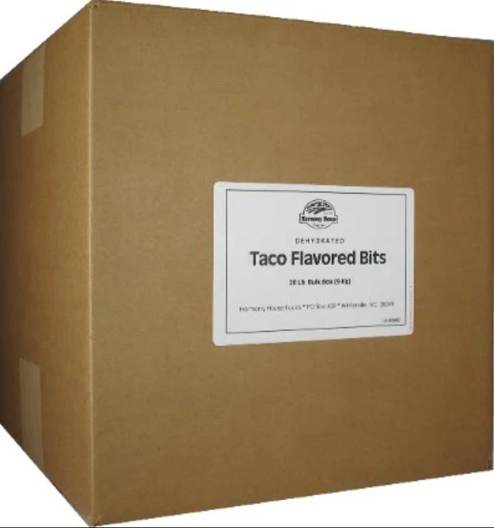Taco Bits (Flavored)-Excellent for backpackers, RV'ers, or for your cupboard! gallery