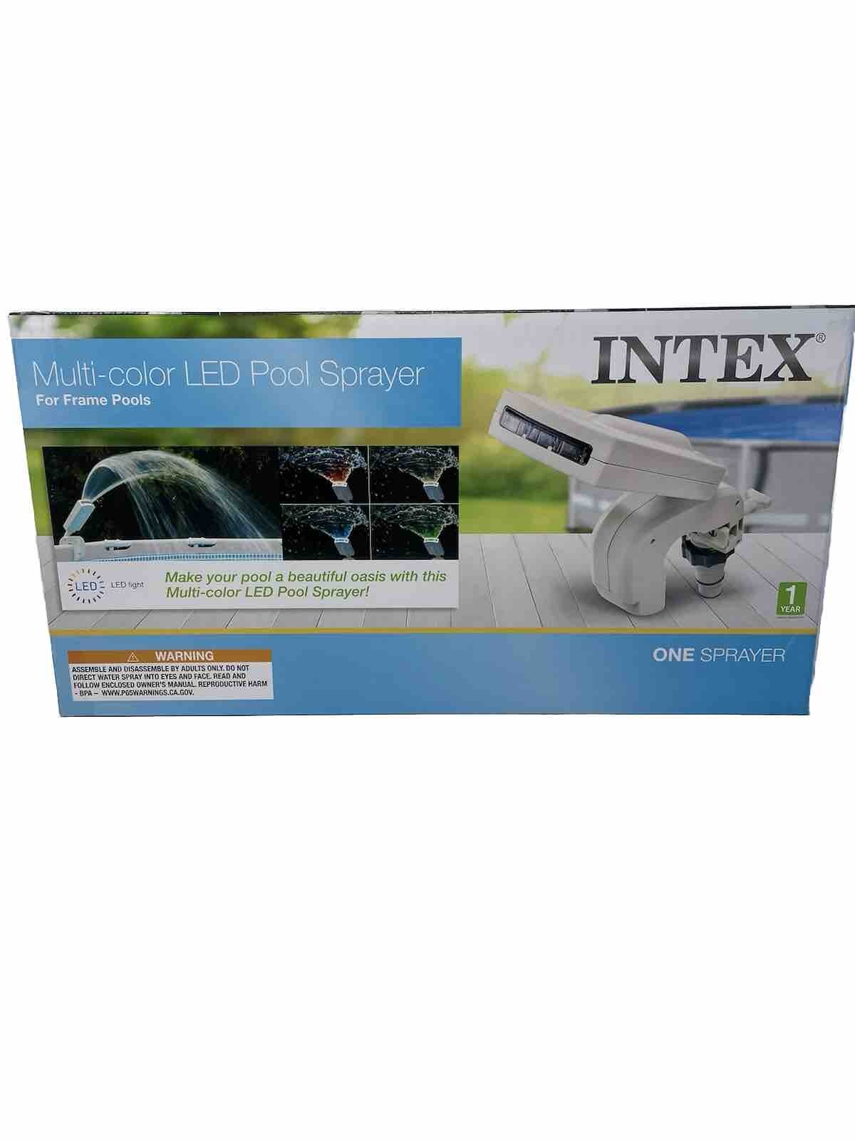 Intex MultiColor LED Pool Sprayer for Above Ground Swimming Pools gallery
