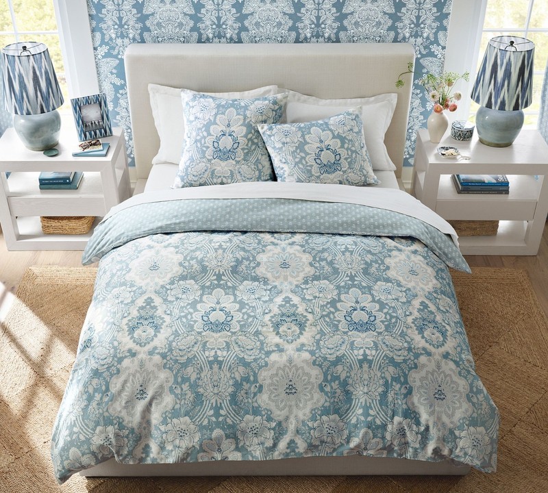 pottery barn Kravet Arboretum Reversible king duvet new original $299 gallery