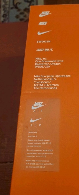EMPTY NIKE AIR MAX + 2012 SHOE BOX -BOX Size US 8.5 (EMPTY SHOE BOX! NO SHOES!) gallery