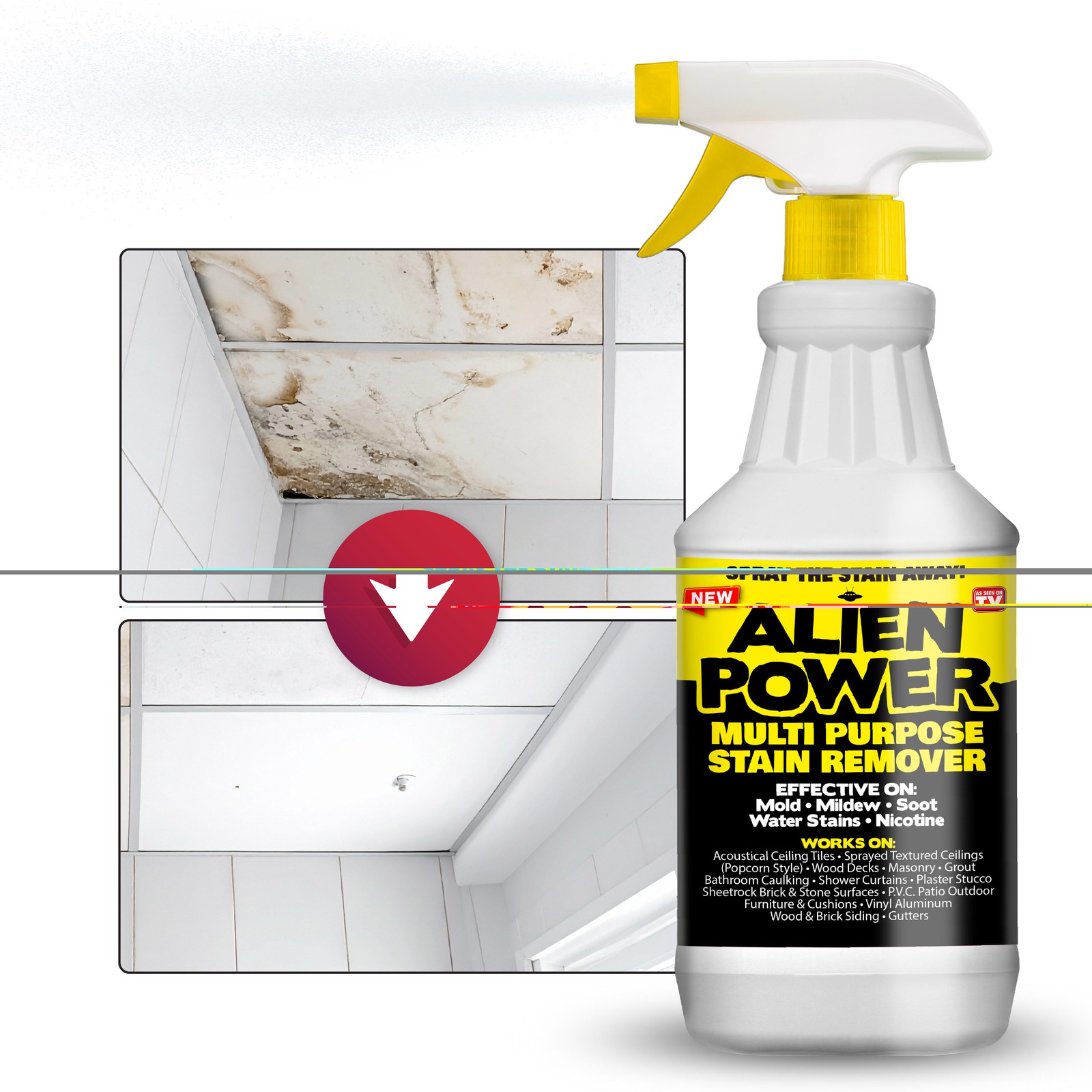 Alien Power Multi Purpose Stain Remover Set for Mold Mildew & Hard Water Stains gallery