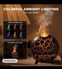 Colorful Lighting Function,No Water auto-Off, Home Essentials, Scent Di (white)
