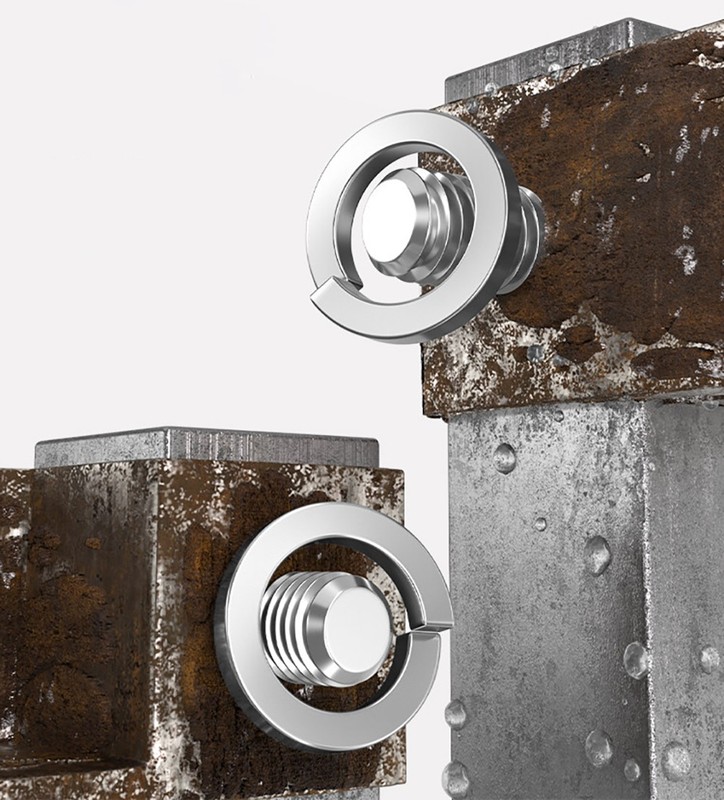 A2 Stainless Steel Split Spring Lock Washers DIN 127B Metric M2-M30 GooBetter gallery
