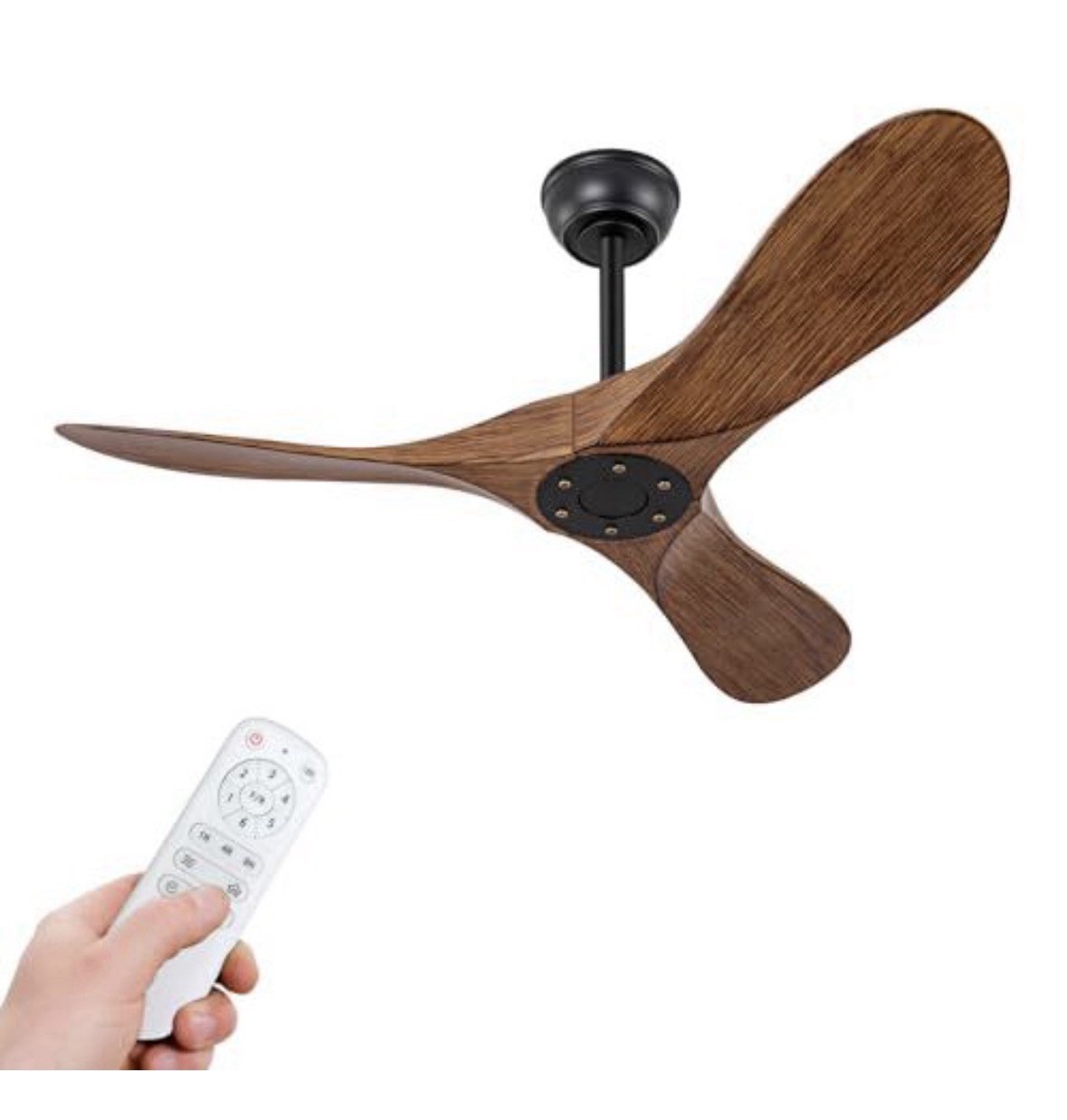 OMYU 42” Ceiling Fan No Light Remote Reversible DC Motor Outdoor Indoor gallery