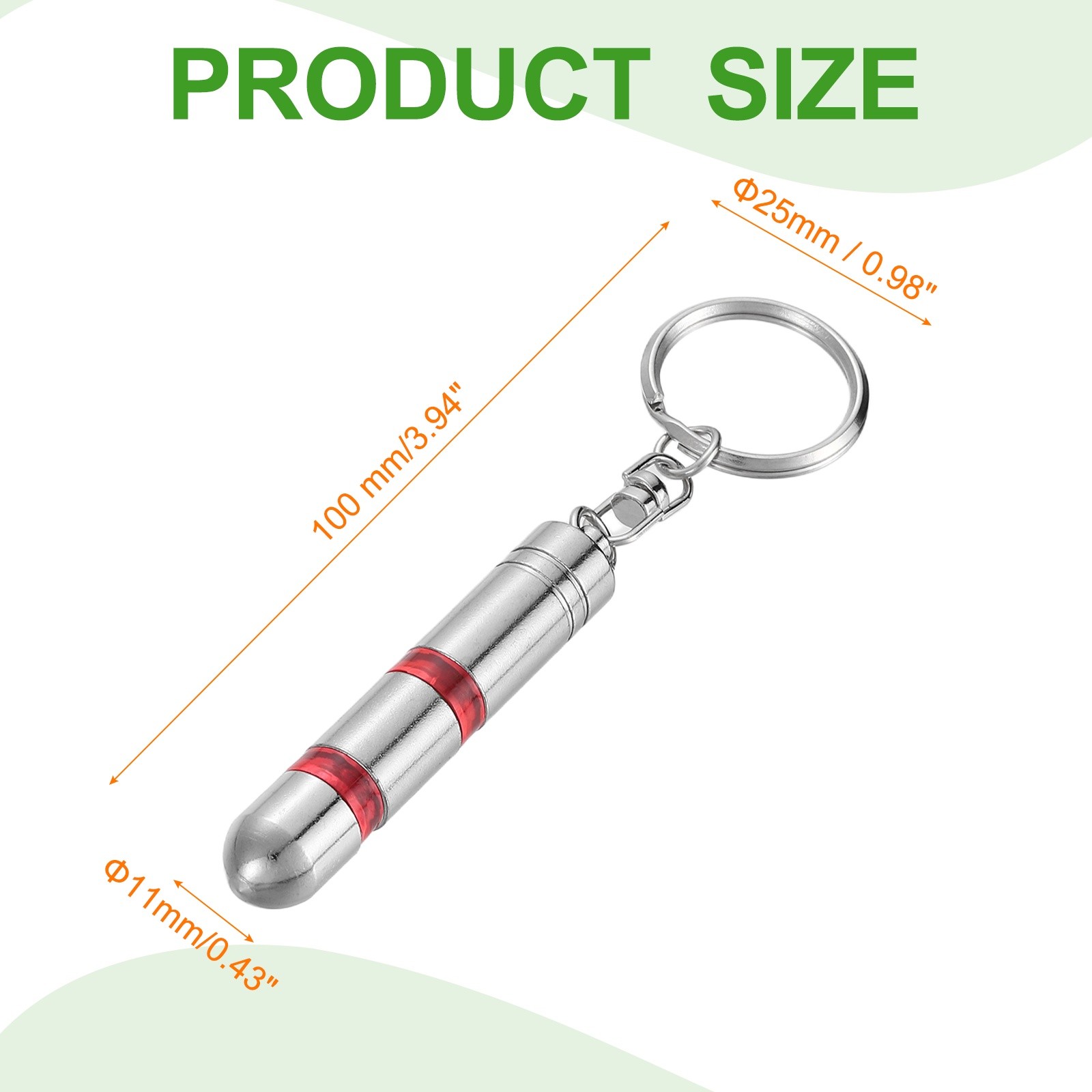 Anti Static Keychain Magnetic Car Static Human Body Electricity Discharge Red gallery