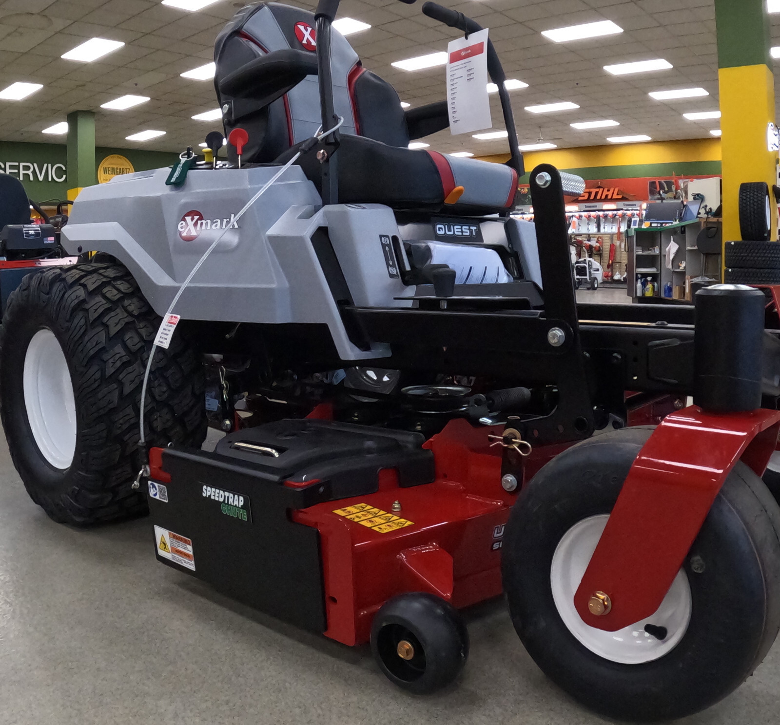 Speedtrap® Chute Blocker Exmark® Quest® X Series 48" 30 Second Install gallery