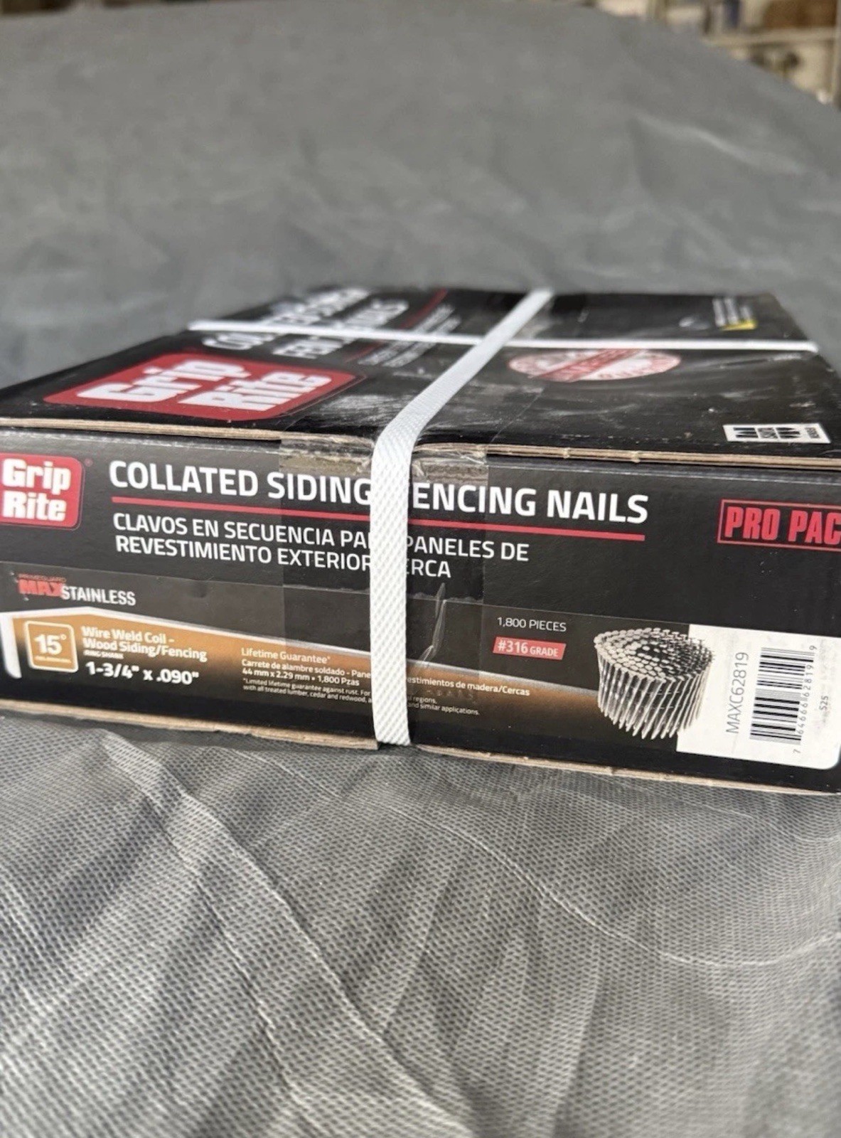 Grip-Rite Collated Siding & Fencing Nails #316 Stainless Steel (1,800 Pack) gallery