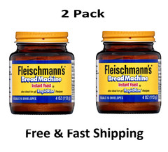 Fleischmann’s Classic bread machine Instant Yeast, 4 oz 2 Pack
