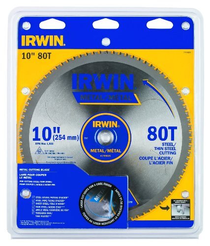 Irwin 4935561 10-Inch 80-Tooth Metal Cutting Circular Saw Blade for Thin Steel gallery