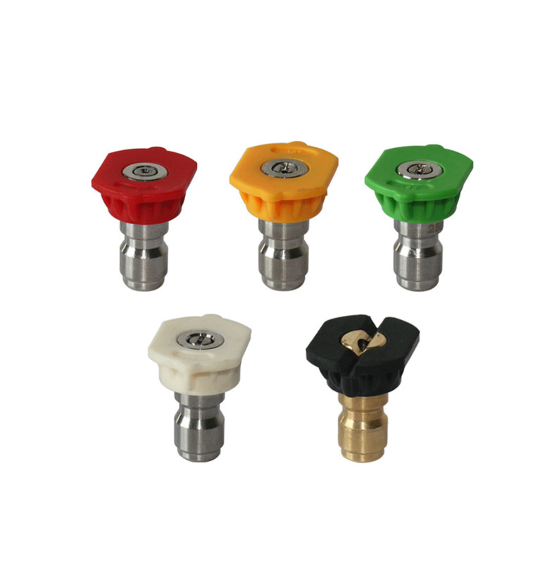 5pcs Pressure Washer Spray Tips Nozzles High Power Kit Quick Connect 1/4" Set gallery